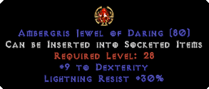 30 Lightning Res / 9 Dexterity Jewel