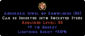 30 Lightning Res / 9 Energy Jewel