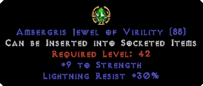 30 Lightning Res / 9 Strength Jewel