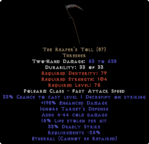 The Reaper's Toll - Ethereal - 15% LL