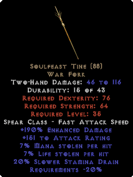 SoulfWest Tine - 190% ED