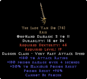The Jade Tan Do - +150 AR - Perfect