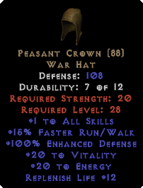 Peasant Crown - 12 RP - Perfect