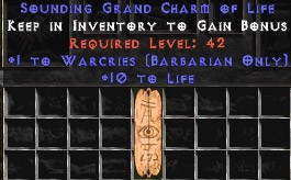 Barbarian Warcries w/ 10-20 Life GC