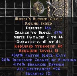 Moser's Blessed Circle - 210-219% ED