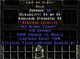 Coif of Glory - 28 Def - Perfect