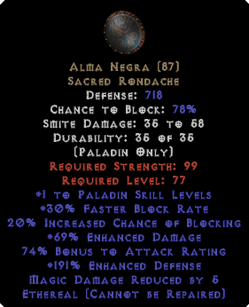 Alma Negra - Ethereal - 1 Skills