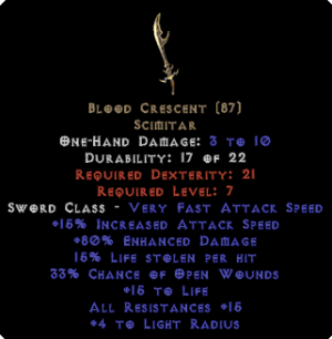 Blood Crescent - 80% ED - Perfect