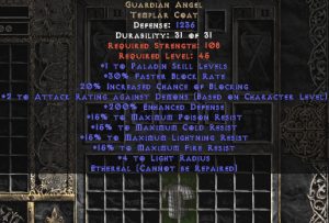 Guardian Angel - Ethereal - 200% Enhanced Defense - Perfect