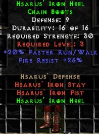 Hsarus' Iron Heel - 9 Def - Perfect