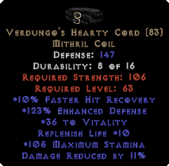 Verdungo's Hearty Cord