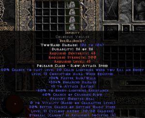 Infinity Colossus Voulge - Ethereal - 295-324% ED & -45-54% ELR