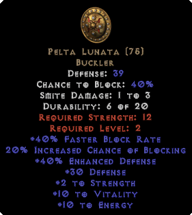 Pelta Lunata - +40% ED - Perfect