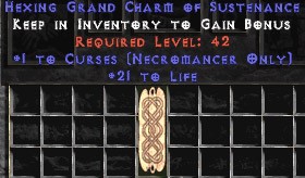 Necromancer Curses w/ 21-29 Life GC
