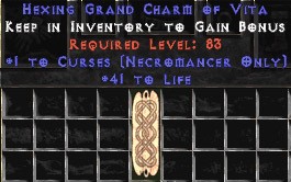Necromancer Curses w/ 41-44 Life GC