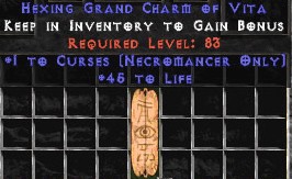 Necromancer Curses w/ 45 Life GC