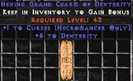 Necromancer Curses w/ 3-5 Dex GC