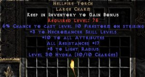 Necromancer Hellfire 17-19 Resist All/10-16 Stats