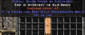 Necromancer Poison & Bone Skills w/ 21-29 Life GC