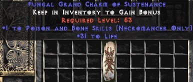 Necromancer Poison & Bone Skills w/ 31-34 Life GC