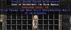Necromancer Poison & Bone Skills w/ 6 Strength GC
