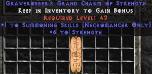 Necromancer Summoning Skills w/ 6 Strength GC