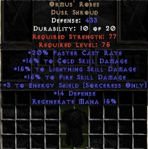 Ormus' Robes - 15% All & +3 Energy Shield