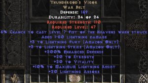 Thundergod's Vigor - 200% ED - Perfect -