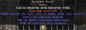 Rainbow Facet - @ Level-Up & +5/-5 Cold - Perfect