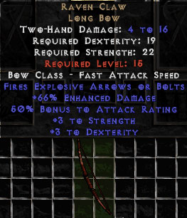 Raven Claw - +60-69% ED
