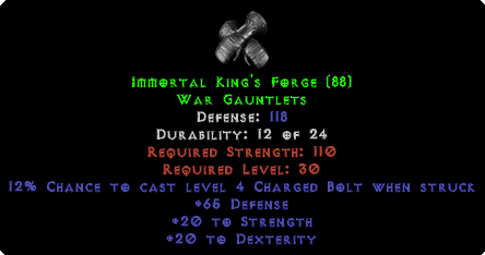 Immortal King's Forge - 118 Def - Perfect