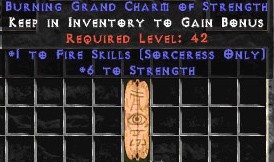 Sorceress Fire Skills w/ 6 Strength GC