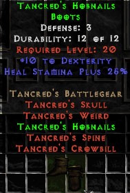 Tancred's Hobnails - 3 Def - Perfect