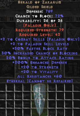 Herald of Zakarum - Ethereal - 150-179% ED