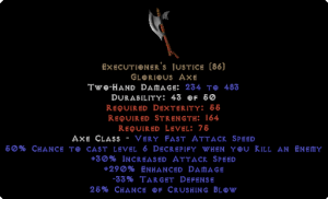 Executioner's Justice - 290% ED - Perfect