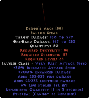 Demon's Arch - Ethereal - 190%+ ED