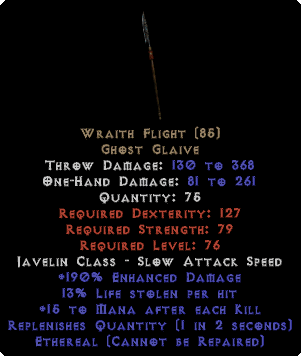 Wraith Flight - Ethereal - 190% ED