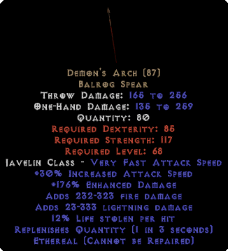 Demon's Arch - Ethereal - 210% ED
