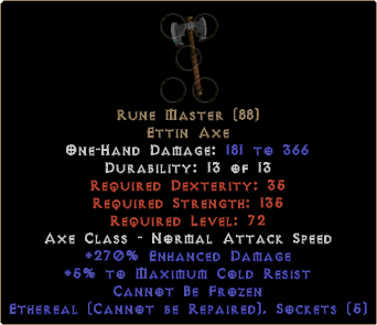 Rune Master - Ethereal - 270% ED, 5 Sockets - Perfect - Image 2