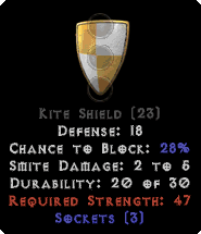Base - Kite Shield - 3 Sockets